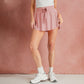 High-Waist Belted Casual Lining Skirt Pants A-Line Sweet and Spicy Loose Women's Short Skirt
