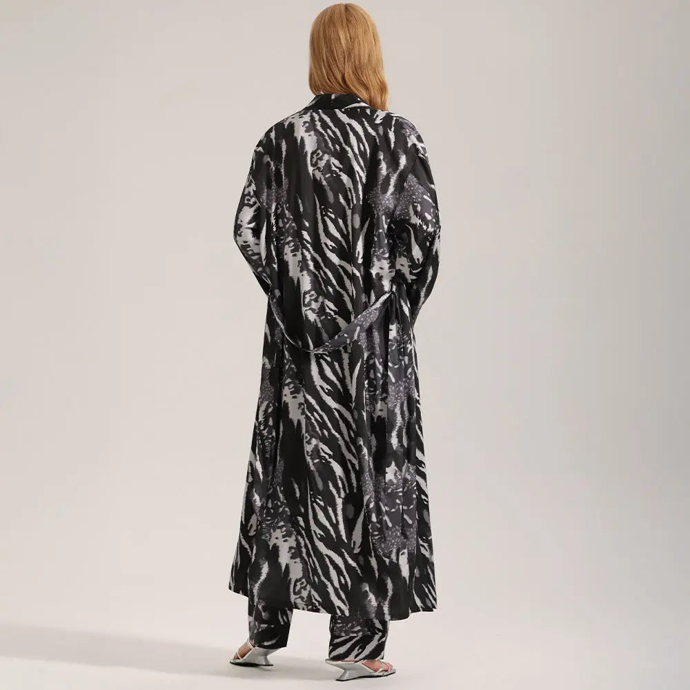 Women's summer long robe and pants three piece set eprolo