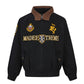 Vintage Street Style Detroit Embroidered Jacket for Men