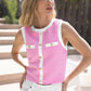 Color Block Knit Button Elegant Slim Sweet Women's Wholesale eprolo