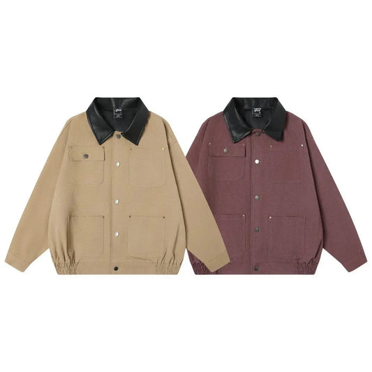 Street Style Contrast Color Jacket eprolo