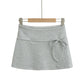 High-Waist Bow Tie Bandage Pencil Skirt