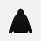 Five cornered star patch embroidered printed hooded sweatshirt with zipper sweatshirt for men eprolo
