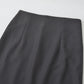 Sexy High-Waisted Back Slit Pencil Skirt in Solid Color Suit Style