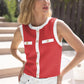 Color Block Knit Button Elegant Slim Sweet Women's Wholesale eprolo