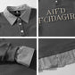 Heavy-duty Rivet Letter Two-piece Polo Shirt for Men and Women, Loose Casual Trendy Personality Couple Top eprolo