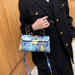 PU Leather Snakeskin Print Crossbody Bag eprolo