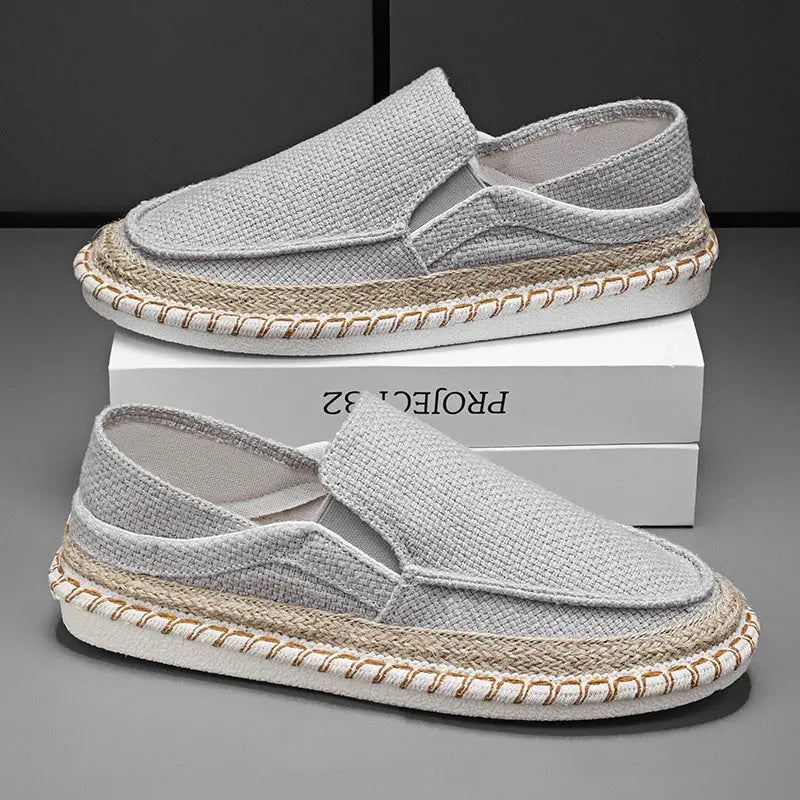 Fisherman Shoes Men's Breathable Cloth Shoes Hanfu Shoes Men's Casual Slip-On Loafers Driving Old Beijing Cloth Shoes eprolo