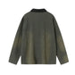 Embroidered sweatshirt with washed collar polo shirt eprolo