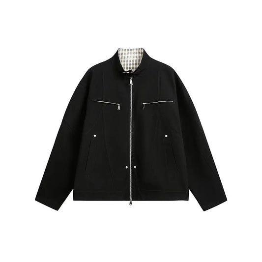 Street Style Simple Splicing Loose Jacket eprolo