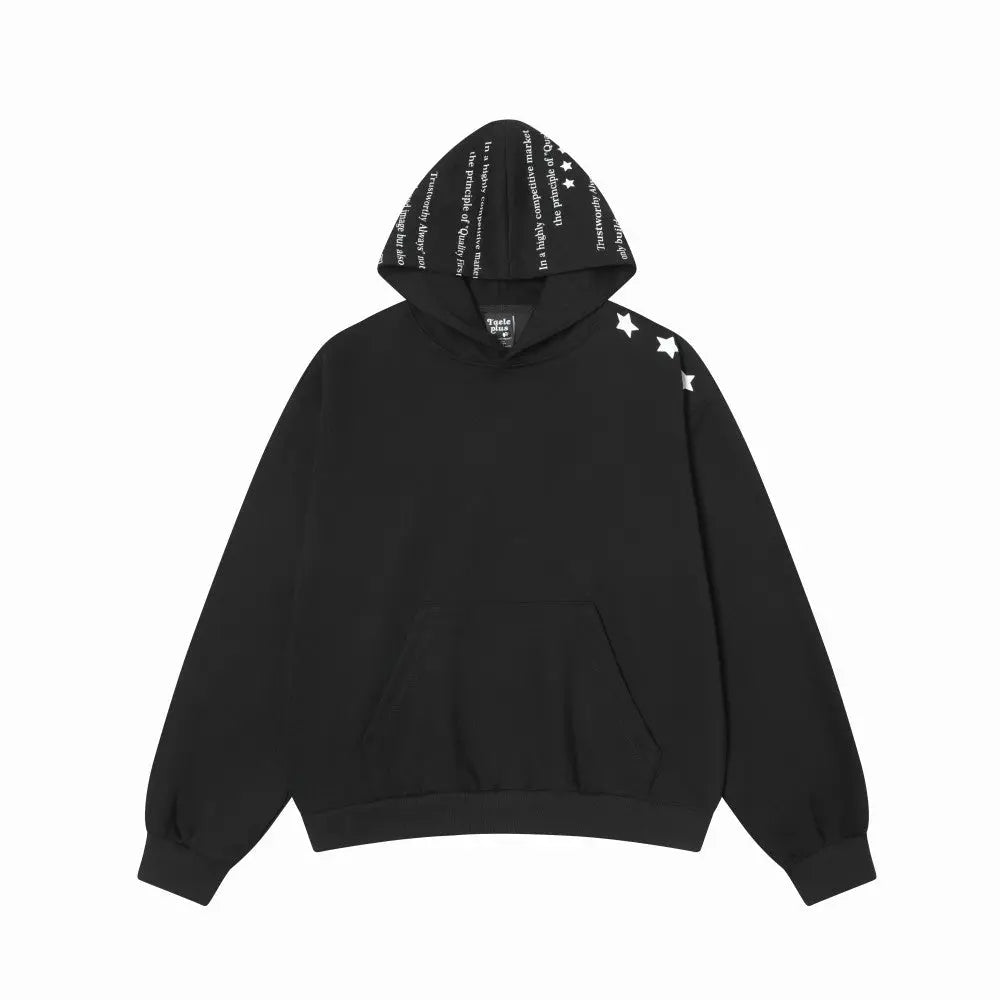 Modish  Street Style Unique Color Block Print Hoodie Sweatshirt eprolo