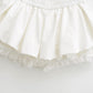 Elastic Waist Flared Mini Skirt