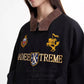 Vintage Street Style Detroit Embroidered Jacket for Men