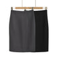 Sexy High-Waisted Back Slit Pencil Skirt in Solid Color Suit Style