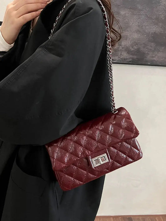 Rhombus Twist-Lock Shoulder Bag eprolo