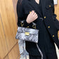 PU Leather Snakeskin Print Crossbody Bag eprolo