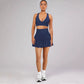 Elegant Mesh High-Waist Skirt with Inner Lining and Pleated Design