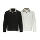 Retro clean fit polo shirt with a lapel base