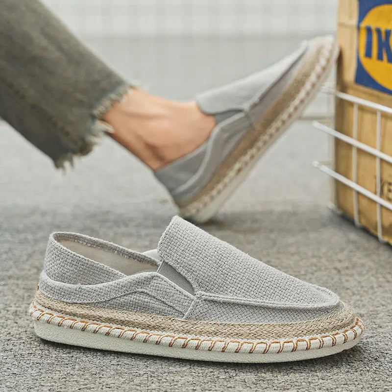 Fisherman Shoes Men's Breathable Cloth Shoes Hanfu Shoes Men's Casual Slip-On Loafers Driving Old Beijing Cloth Shoes eprolo