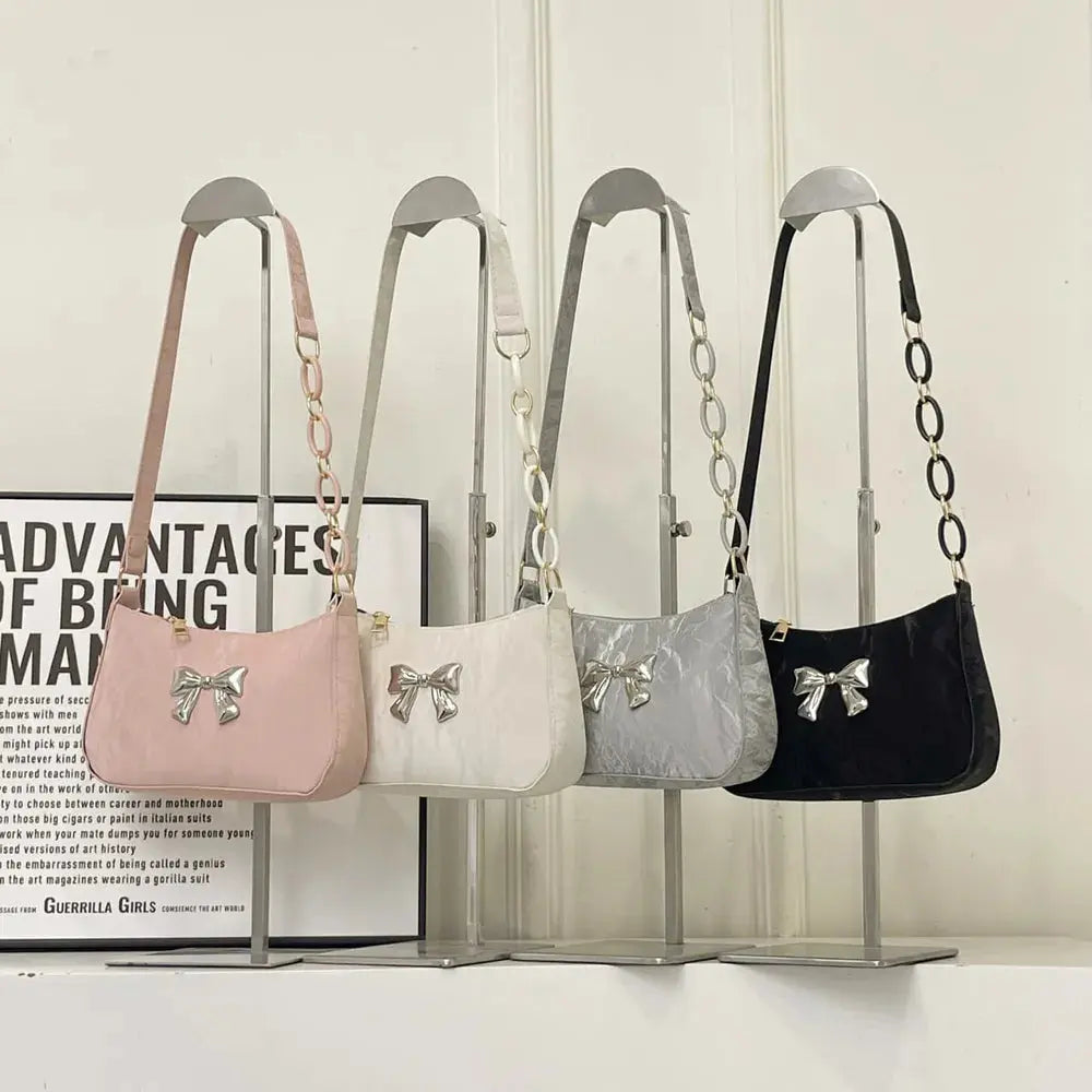 Bow PU Leather Shoulder Bag eprolo
