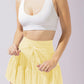 High-Waisted Skirt with Inner Lining and Belt Design for Women