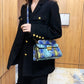 PU Leather Snakeskin Print Crossbody Bag eprolo