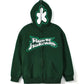 Loose women's hoodie Y2k oversized floral embroidery pattern zipper hoodie eprolo