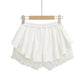 Elastic Waist Flared Mini Skirt