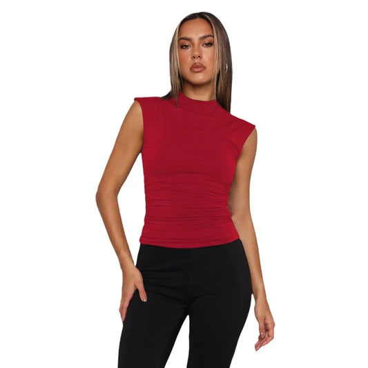 Ruffled Sleeveless Crop  Sexy Chic Fitted Innerwear for Women eprolo